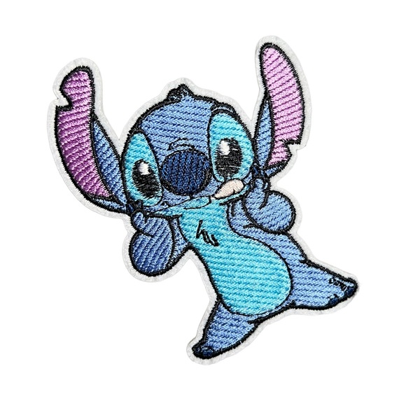 Lilo and Stitch Disney Iron-On Medium Sized Embroidered Blue Patch New Condition - Picture 2 of 5